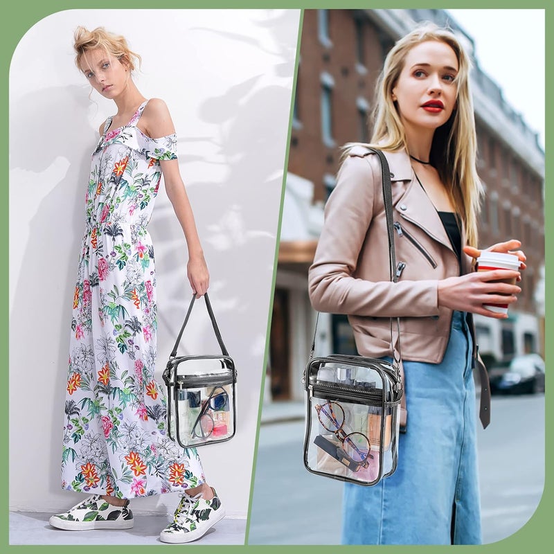 yuanming Clear Bag Stadium Approved, Clear Crossbody Purse Bag, Clear Stadium Bags for Women - Image 2